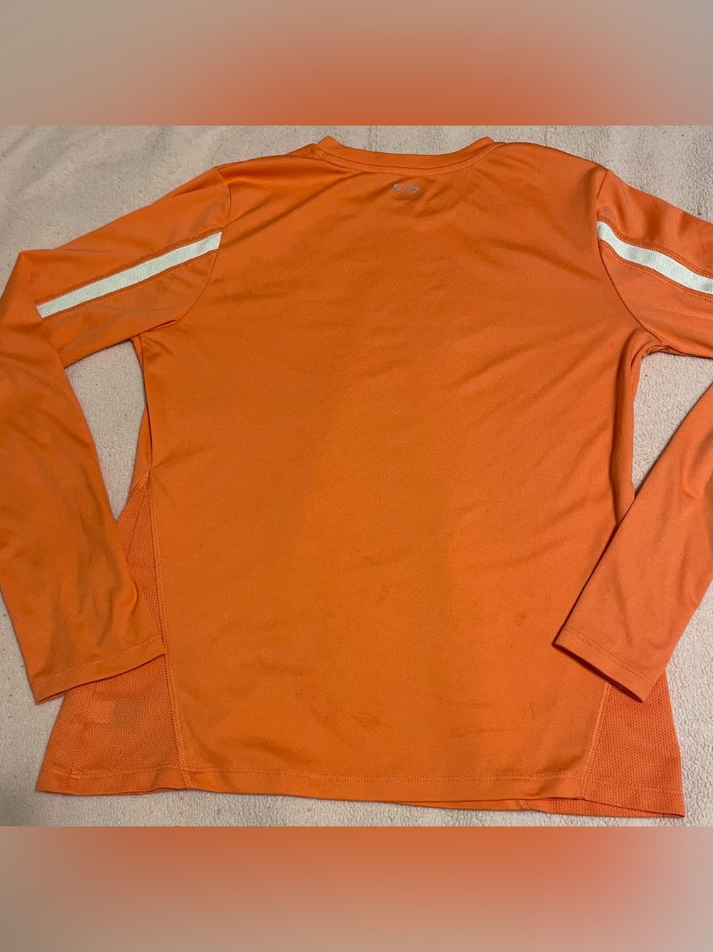 Long-Sleeve Athletic Shirt - Pinkish-Orange